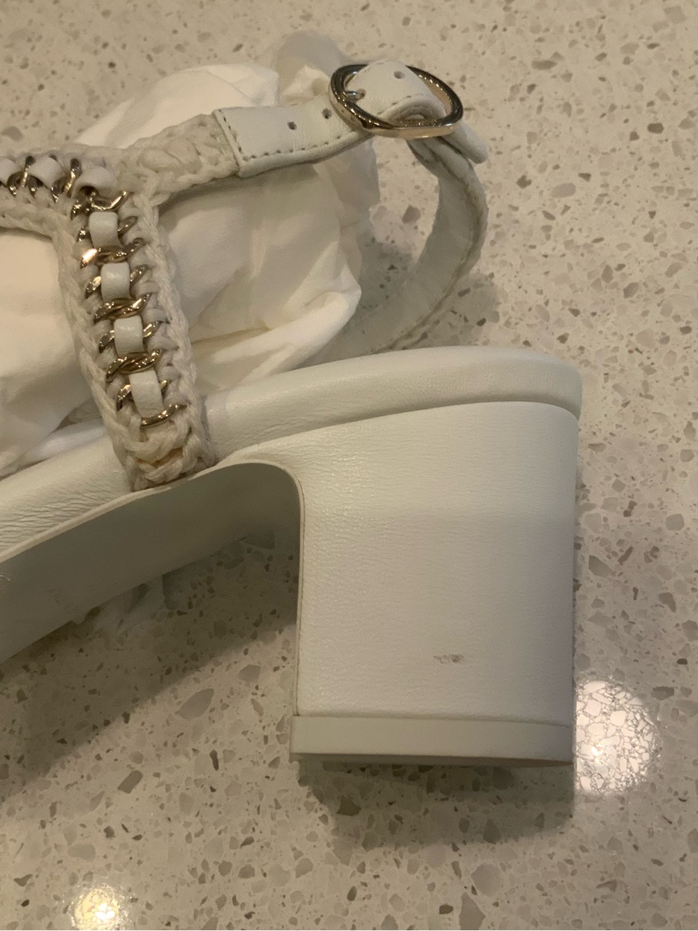 CHANEL White Heeled Sandals - Picture 10 of 11
